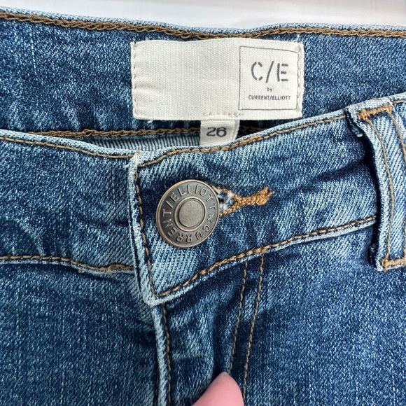 Current Elliott Jeans 26 Ankle Crop Straight Leg High Rise - Picture 10 of 13